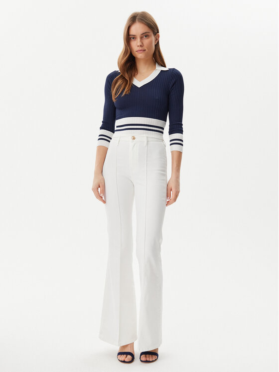 Guess Guess Spodnie materiałowe W5GA1Q D5N71 Beżowy Regular Fit