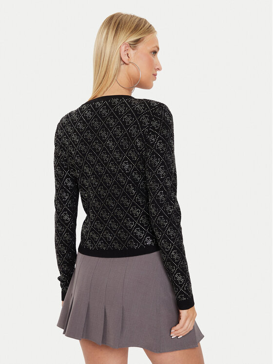 Guess Guess Kardigan W4YR25 Z3FN0 Černá Regular Fit