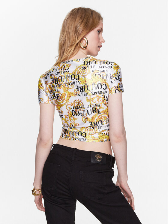 Versace Jeans Couture Versace Jeans Couture T-Shirt 74HAH602 Weiß Regular Fit