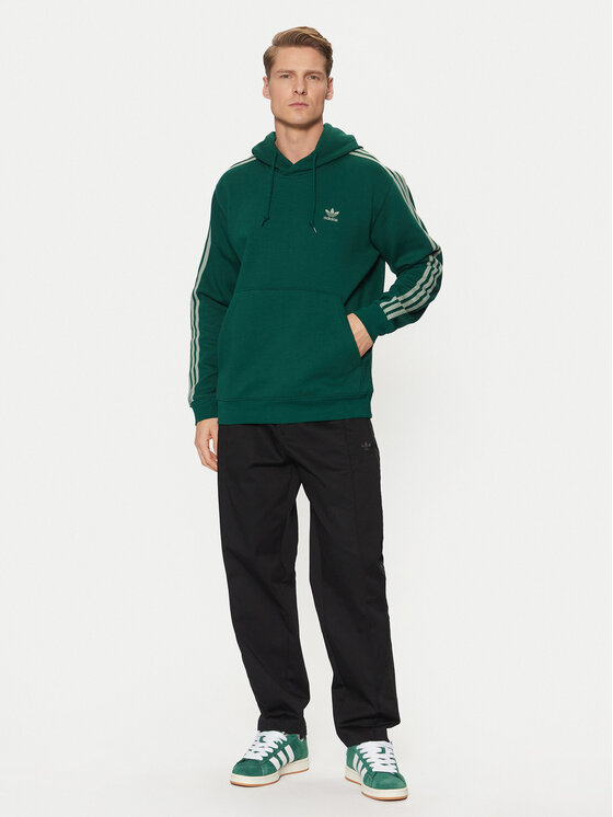 adidas adidas Majica dugih rukava adicolor Classics 3-Stripes JP1001 Zelena Regular Fit