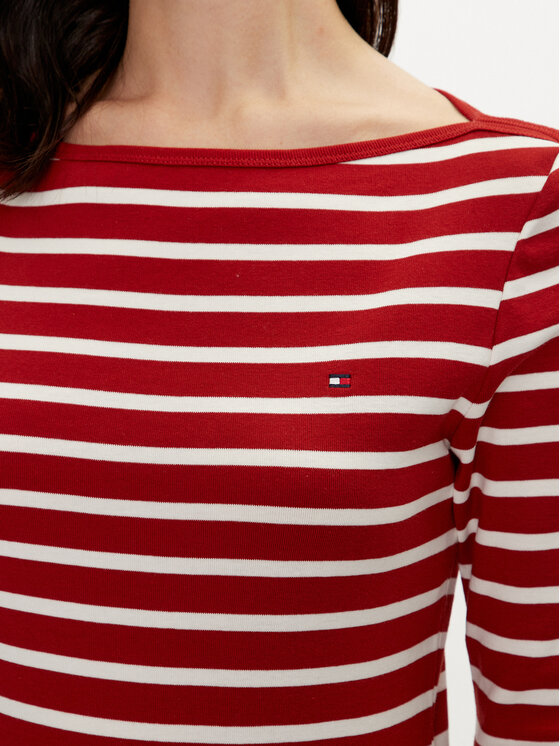 Tommy Hilfiger Tommy Hilfiger Blúz New Cody WW0WW40589 Piros Slim Fit