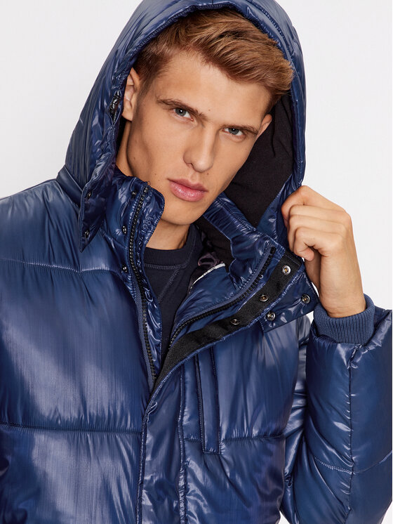 Guess Guess Žieminė striukė M3BL28 WFP50 Tamsiai mėlyna Regular Fit