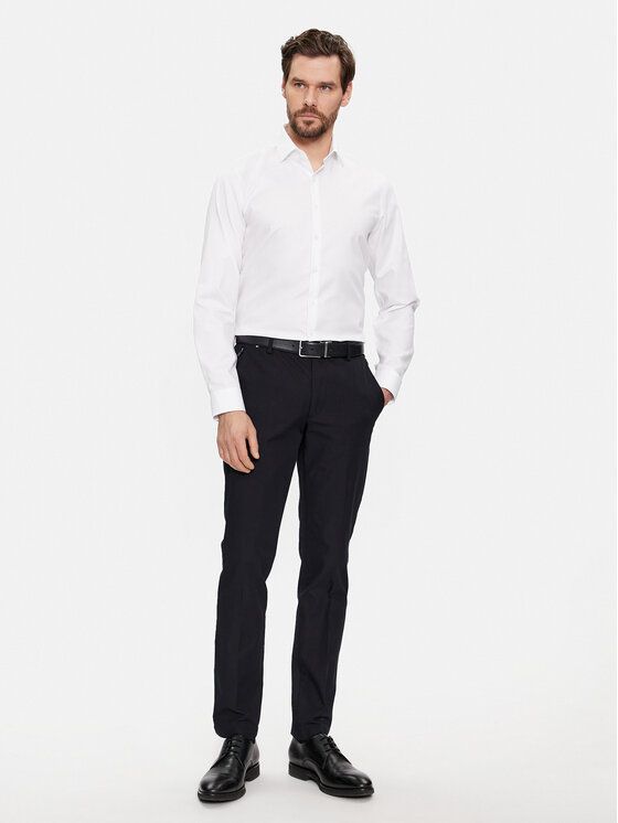 Calvin Klein Calvin Klein Marškiniai K10K108426 Balta Slim Fit