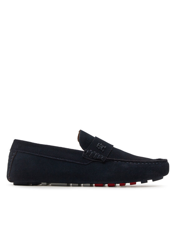 Tommy Hilfiger Tommy Hilfiger Mokasīni Th Classic Suede Driver FM0FM05000 Tumši zils