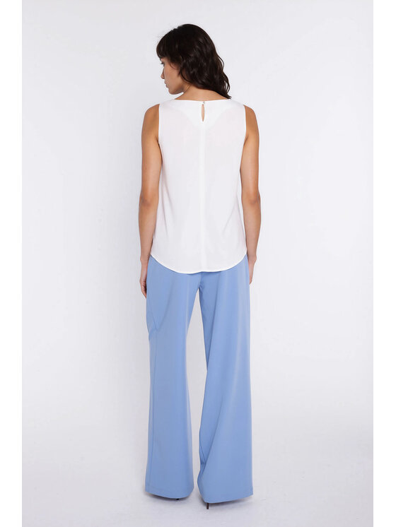 NIFE NIFE Halenka B224 Krémová Modern Relaxed Fit