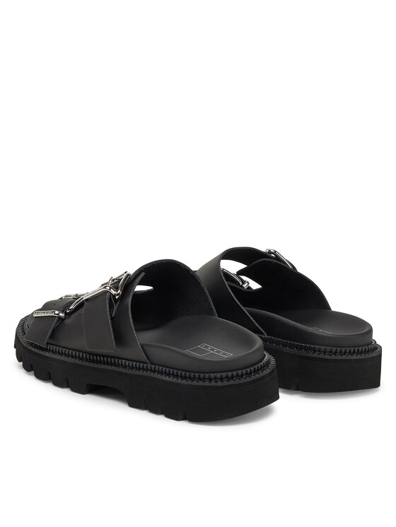 Tommy Jeans Tommy Jeans Παντόφλες Double Strap Sandal EN0EN02753 Μαύρο