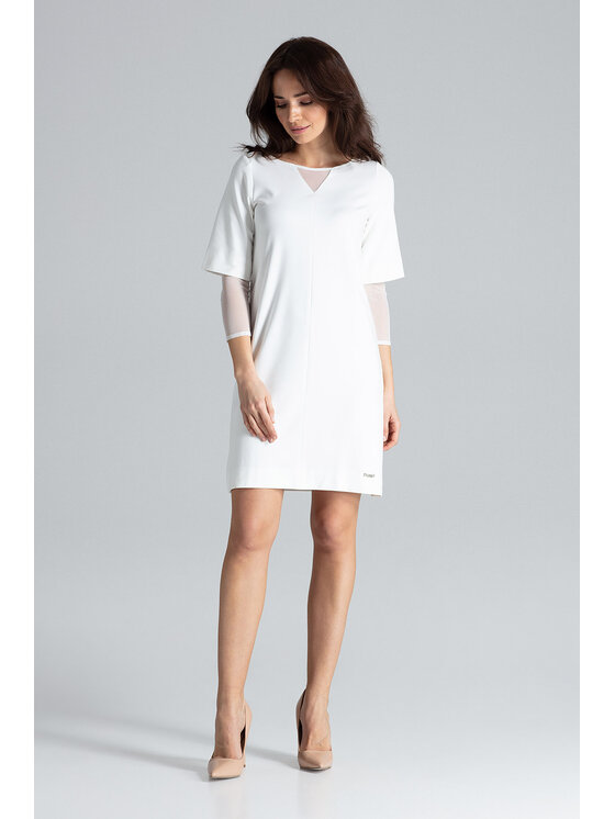 Lenitif Lenitif Vestito L015 Écru Regular Fit