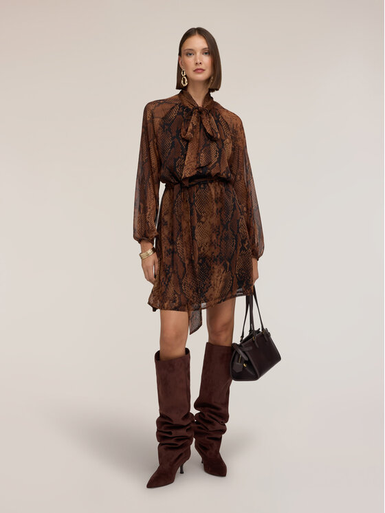 Motivi Motivi Sukienka wieczorowa 7018Q003784N0Z2 Brązowy Regular Fit