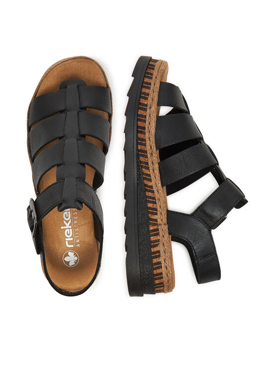 Rieker Rieker Sandalen V7904-00 Schwarz