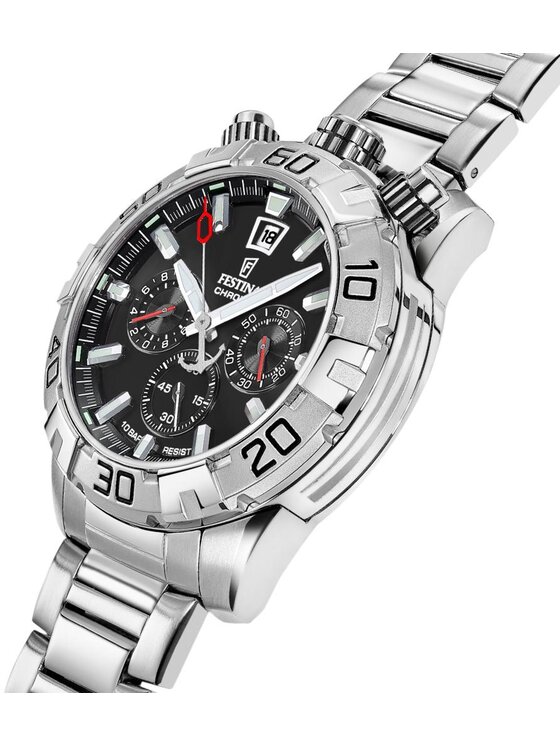 Festina Festina Zegarek F20743-6 Srebrny