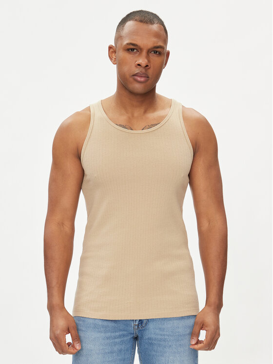 Jack&Jones Tank Top Havana 12251771 Bež Regular Fit