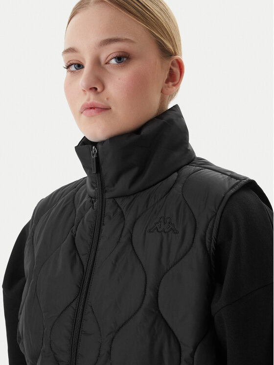 Kappa Kappa Sportinė liemenė 37278DW Juoda Regular Fit