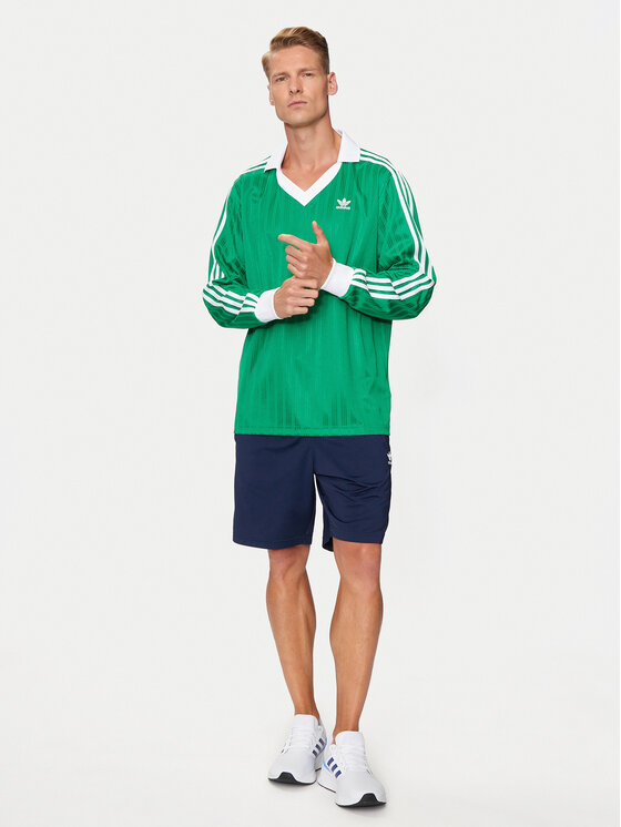 adidas adidas Longsleeve adicolor Piqué Football IX5225 Zielony Regular Fit
