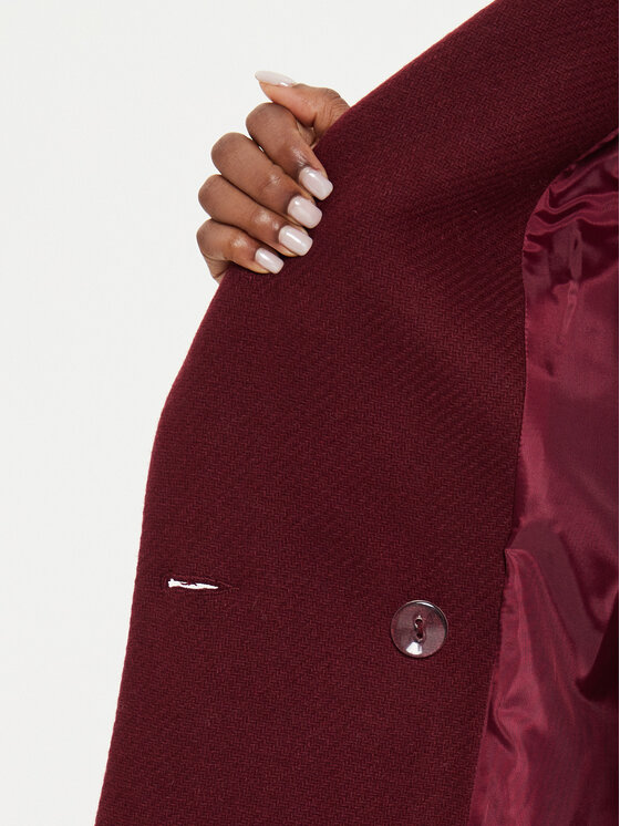 Rinascimento Rinascimento Volneni plašč CFC0120109003 Bordo rdeča Regular Fit