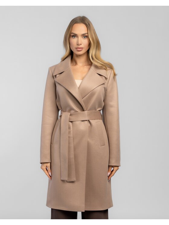 Salme Salme Prechodný kabát Veronica Hnedá Regular Fit