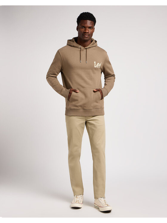 Lee Lee Felpa WOBBLY HOODIE Marrone Regular Fit