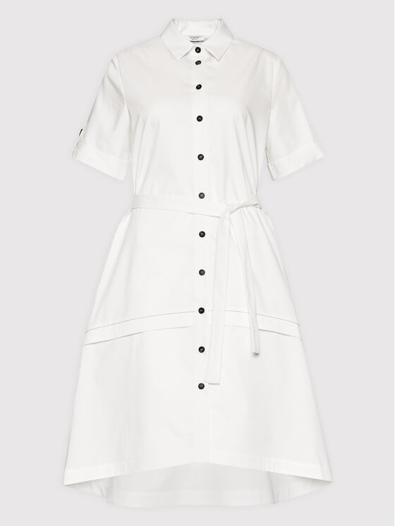 Peserico Peserico Рокля тип риза S02701A Бял Regular Fit