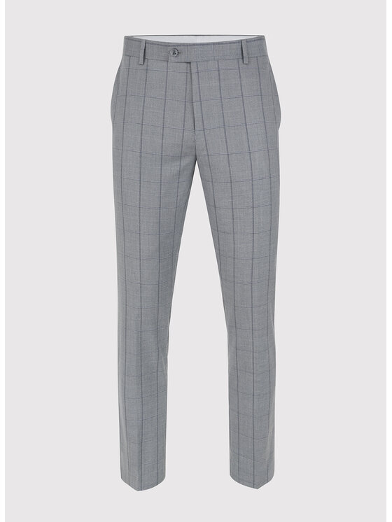 Pako Lorente Pako Lorente Spodnie garniturowe P23SF-6G-018 Szary Slim Fit