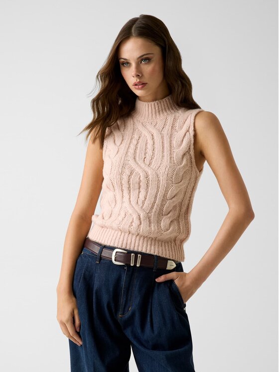 Guess Guess Svetr 181977 Růžová Classic Fit