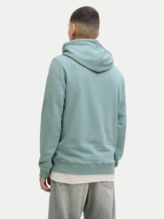 Jack & Jones Jack & Jones Pulóver Jjrain Sweat Hood 12288098 Türkizkék Regular Fit