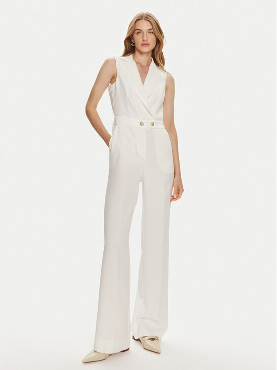 Fracomina Fracomina Jumpsuit FQ24SO2001W42901 Weiß Regular Fit