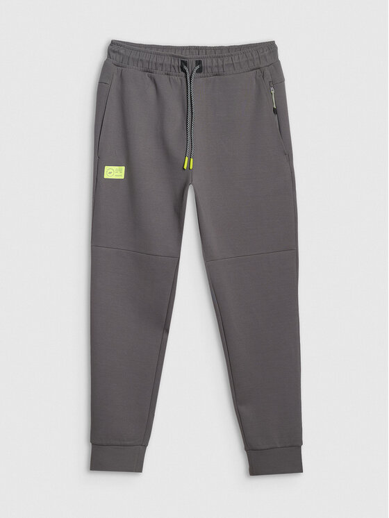 4F 4F Spodnie dresowe SIMPLE UTILITY Szary ciemny Regular Fit
