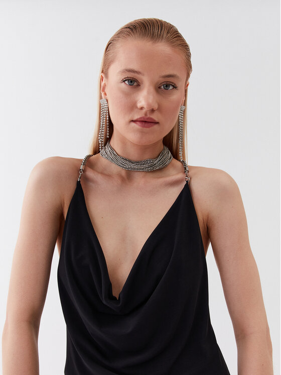 Patrizia Pepe Patrizia Pepe Φόρεμα κοκτέιλ 2A2598/J113-K103 Μαύρο Slim Fit