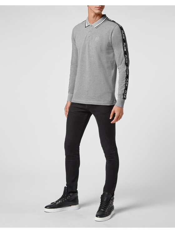 PHILIPP PLEIN PHILIPP PLEIN Polo 23807 Beżowy Regular Fit