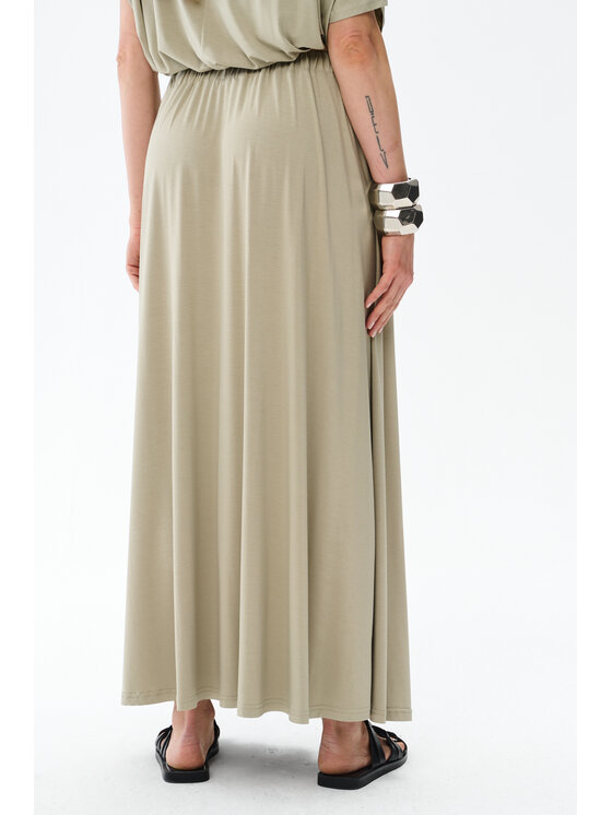 blue shadow blue shadow Spódnica maxi Spódnica Antique Khaki - 44/46 Zielony Regular Fit