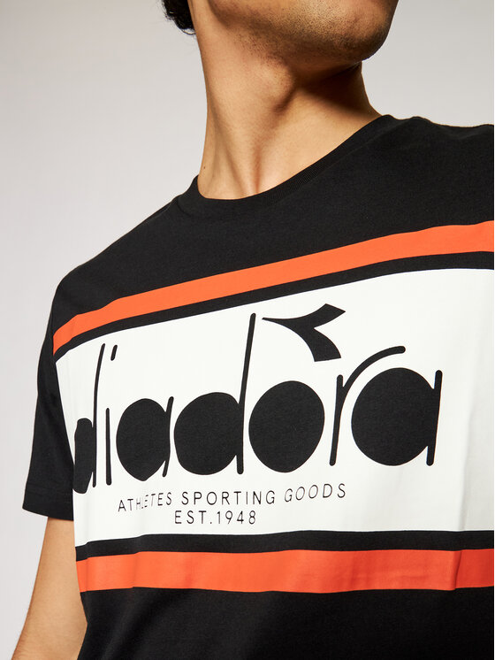 Diadora Diadora T-Shirt Spectra Oc 502.176632 Czarny Regular Fit