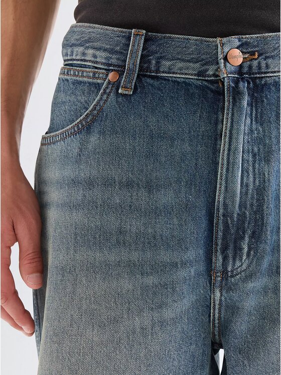 Wrangler Wrangler Szorty jeansowe COWBOY SHORTS Niebieski Regular Fit