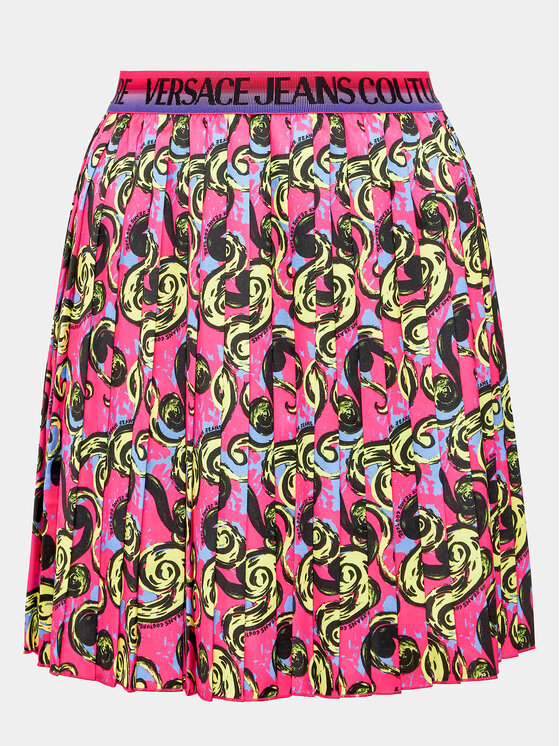 Versace Jeans Couture Jupe pliss?�e 74HAE820 Violet Regular Fit | Modivo.fr