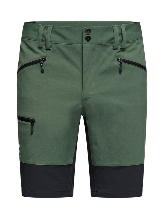 Haglöfs Haglöfs Szorty materiałowe Mid slim shorts Zielony Active Fit