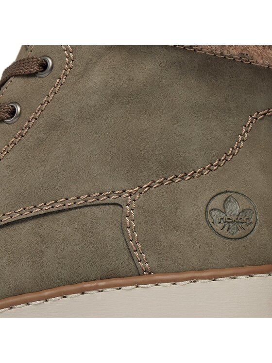 Rieker Rieker Polokozačky X5718-52 Khaki