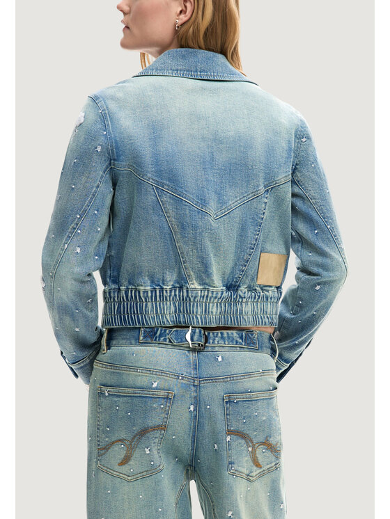 Desigual Desigual Μπουφάν χειμωνιάτικο CHAQ_PONY Μπλε Casual Fit