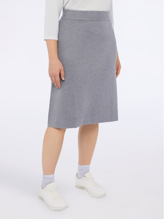 Fiorella Rubino Fiorella Rubino Gonna midi 1661L000505N013 Grigio Slim Fit