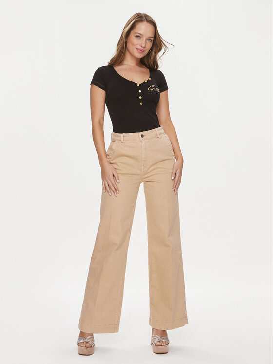 Guess Guess Majica W4RP47 K1814 Črna Regular Fit