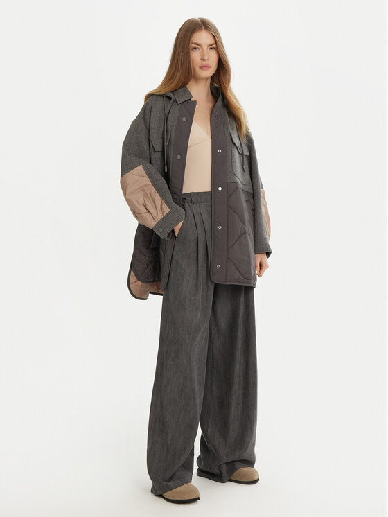 Weekend Max Mara Weekend Max Mara Prijelazna jakna Ossola 2515481011 Siva Relaxed Fit