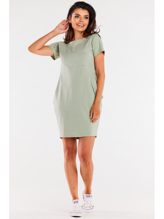 Infinite You Infinite You Sukienka letnia M291 Niebieski Basic Fit