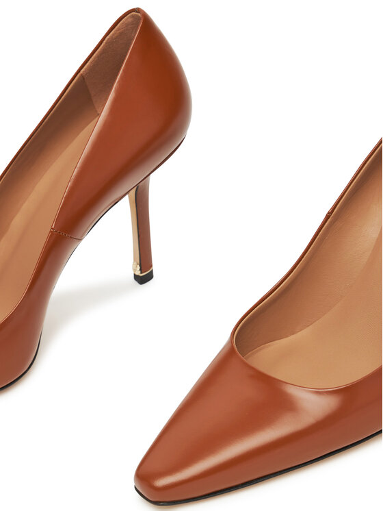 BOSS BOSS Pantofi cu toc subțire Charlize 50548509 Maro