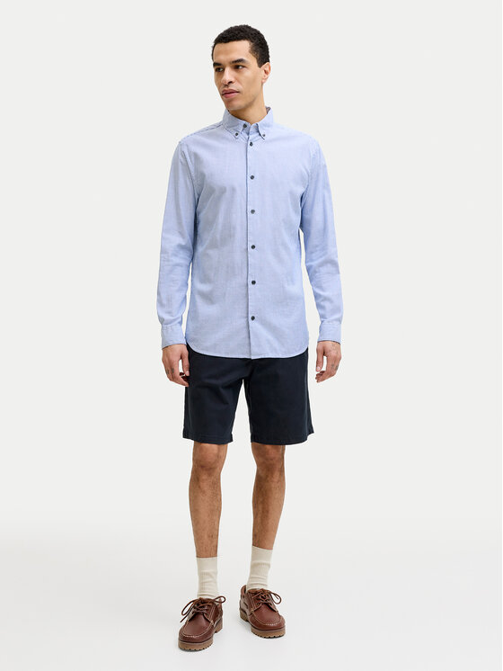 Jack & Jones Jack & Jones Bavlnené šortky Ace Vance 12293005 Tmavomodrá Regular Fit