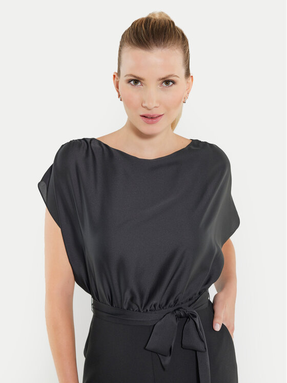 Swing Swing Salopetă 3AD00400 Negru Relaxed Fit