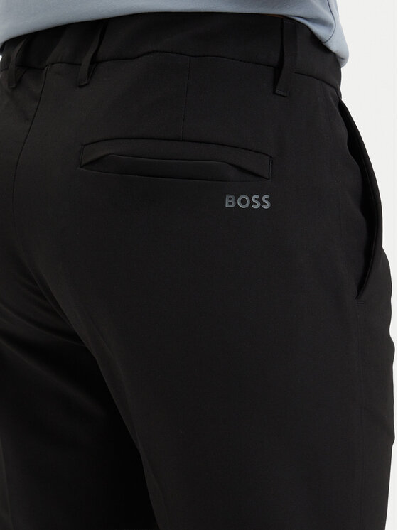 BOSS BOSS Szövet nadrág T_Commuter 50534303 Fekete Slim Fit