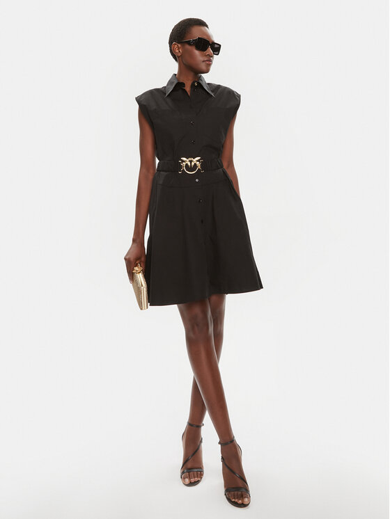 PINKO Pinko Рокля тип риза Anaceta 103111 A1P4 Черен Regular Fit