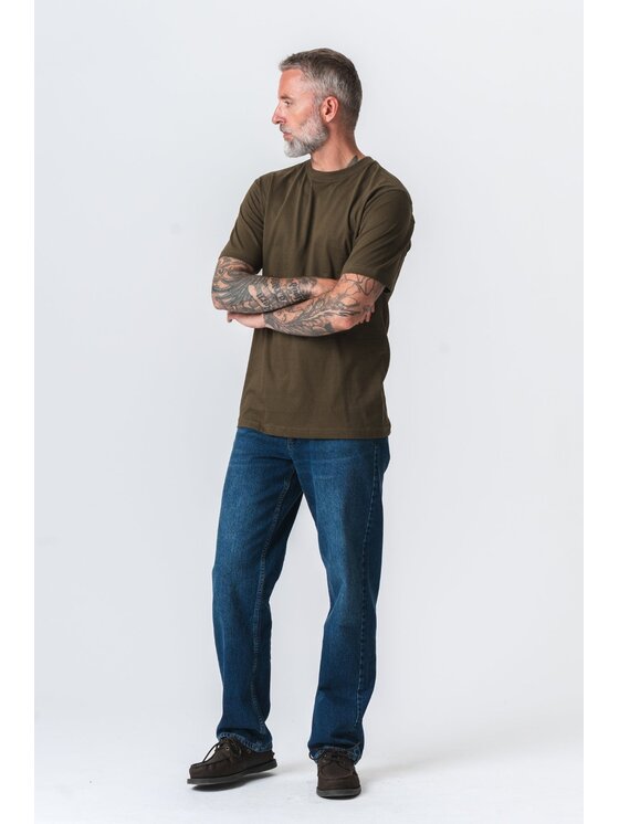 TeeShoppen TeeShoppen T-Shirt 'Oversized Collection' Zielony Oversize