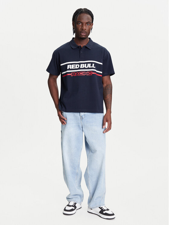 Pepe Jeans Pepe Jeans Polo Red Bull Racing Moto Panel RM540017 Granatowy Regular Fit