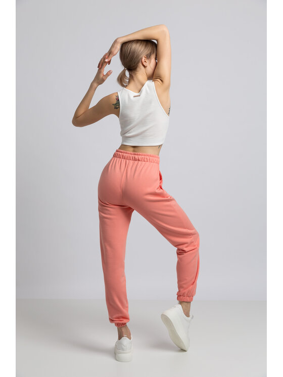 LaLupa LaLupa Spodnie piżamowe LA053 Pomarańczowy Comfortable Fit