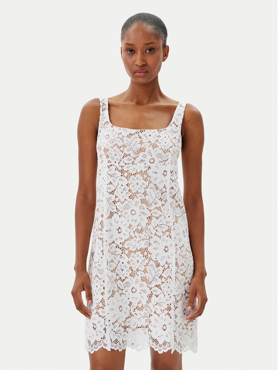 MICHAEL Michael Kors MICHAEL Michael Kors Nyári ruha MS582WGGTA Fehér Slim Fit