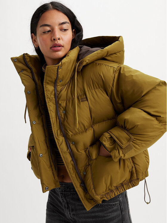Levi's® Levi's® Winterjacke Baby Trapeze A5896-0001 Grün Regular Fit
