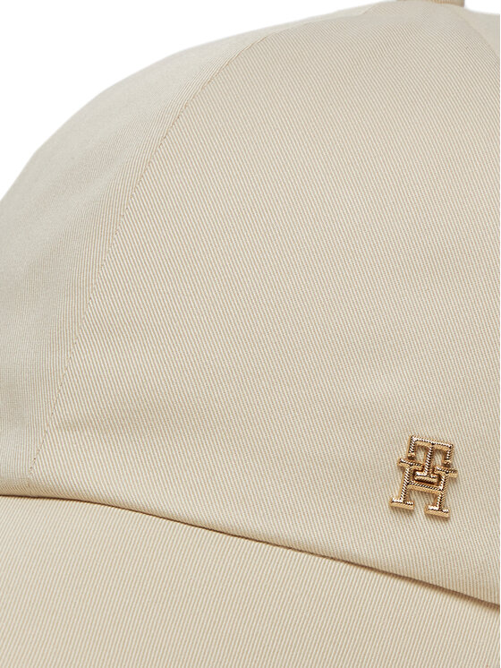 Tommy Hilfiger Tommy Hilfiger Șapcă Elevated Chic Soft Cap AW0AW17138 Écru